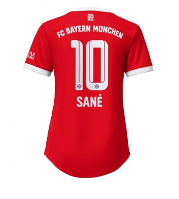 Bayern Munich Leroy Sane #10 Hjemmedrakt Kvinner 2022-23 Kortermet